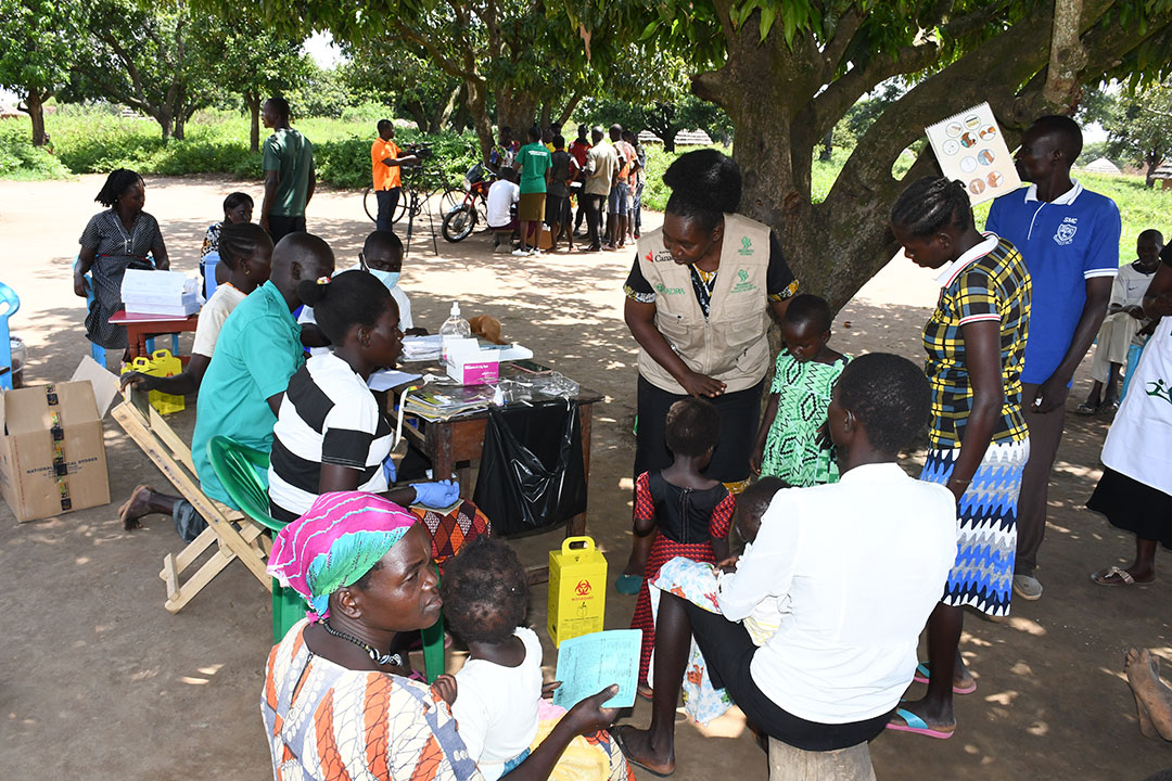 The TOGETHER project team conducts a health care outreach in the local community mobilised by the Village Health Teams(VHTs) in Agago, Lamwo, Pader & Kitgum districts.